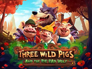 Three Wild Pigs and The Big Bad Wolf